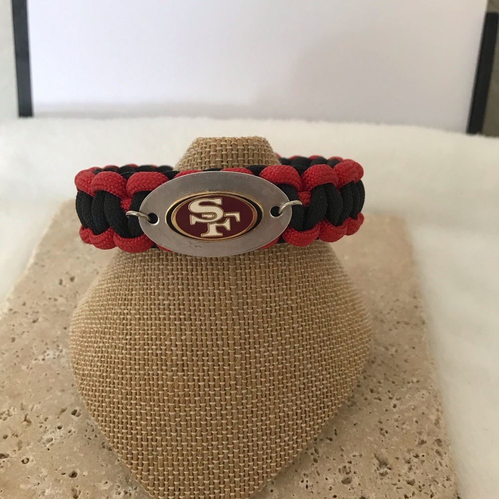 SF 49ers Fan Survival Cord Bracelet